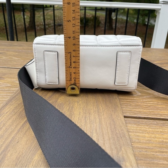 Sam Edelman Circus Duncan Mini Tote Bag Crossbody puff fine Napa white cottage - Picture 6 of 10